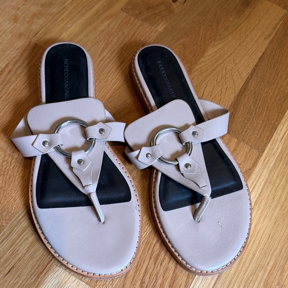 Rebecca Minkoff Women's Sandals in Cream and Black